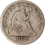 1856-P Seated Liberty Quarter