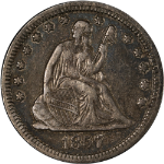 1857-P Seated Liberty Quarter