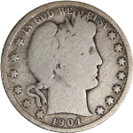 1904-O Barber Half Dollar