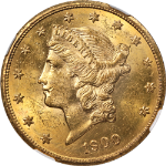 1900-S Liberty Gold $20 NGC MS62 Nice Eye Appeal Strong Strike