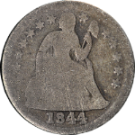 1844 Seated Liberty Dime G (ish) Nice Color Nice Strike