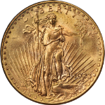 1923-D Saint-Gaudens Gold $20 OGH PCGS MS65 Superb Eye Appeal Strong Strike