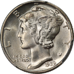 1939-P Mercury Dime PCGS MS67 FB Superb Eye Appeal Strong Strike