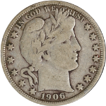 1906-D Barber Half Dollar