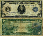 FR. 934 $10 1914 Federal Reserve Note St. Louis Fine+