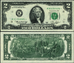 FR. 1935 K* $2 1976 Federal Reserve Note Dallas K-* Block Choice CU+ Star