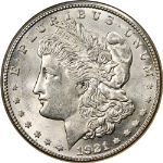 1921-S Morgan Silver Dollar NGC MS63 Blast White Great Eye Appeal