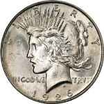 1926-D Peace Dollar Choice BU++ Blast White Great Eye Appeal Strong Strike