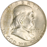 1949-S Franklin Half Dollar