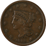 1842 Large Cent - Small Date