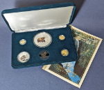 1996 Gold &amp; Silver Yellowstone Wildlife 5 Coin Proof Set - The Grizzly Bear OGP