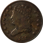 1833 Half Cent