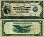 FR. 720 $1 1918 Federal Reserve Note Cleveland VF