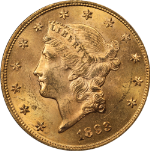 1893-P Liberty Gold $20 PCGS MS63 Nice Eye Appeal Strong Strike