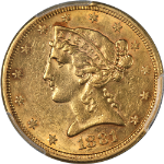 1881-S Liberty Gold $5 PCGS AU55 Nice Eye Appeal Nice Strike