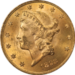 1893-P Liberty Gold $20 PCGS MS63 Great Eye Appeal Strong Strike