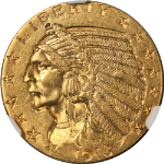 1913-P Indian Gold $5 NGC MS61 Nice Eye Appeal Nice Strike