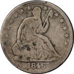 1846-O Seated Half Dollar RP6 WB-13 Medium Date PCGS G04 Nice Strike