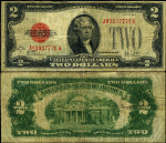 FR. 1503 $2 1928-B Legal Tender A-A Block Fine+