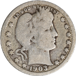 1903-P Barber Quarter