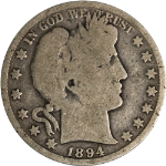 1894-O Barber Half Dollar