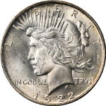 1922-D Peace Dollar PCGS MS64 Great Eye Appeal Strong Strike