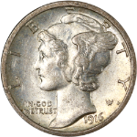 1916-S Mercury Dime