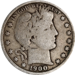 1900-P Barber Half Dollar