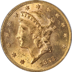 1893-P Liberty Gold $20 PCGS MS63 Great Eye Appeal Strong Strike