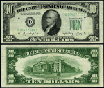 FR. 2011 D $10 1950-A Federal Reserve Note Cleveland D-B Block Gem CU