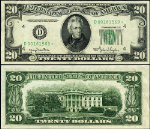 FR. 2059 D* $20 1950 Federal Reserve Note Cleveland D-* Block AU Star