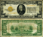 FR. 2402 $20 1928 Gold Certificate A-A Block VF