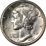 1923-S Mercury Dime Nice AU/BU Nice Eye Appeal Strong Strike