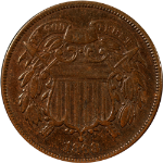 1868 Two (2) Cent Piece - Choice