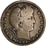 1894-P Barber Quarter