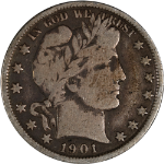 1901-P Barber Half Dollar