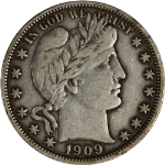 1909-P Barber Half Dollar - Choice