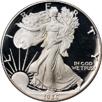 1986-S Silver American Eagle $1 Proof PCGS PR70 DCAM Superb Eye Appeal