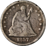 1857-O Seated Liberty Quarter