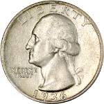 1936-P Washington Quarter