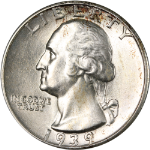 1939-P Washington Quarter