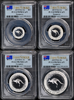 2016-P Australia Silver Kangaroo 4 Coin Proof Set PCGS PR70 DCAM First Strike