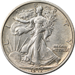 1917-D Obverse Walking Liberty Half Choice AU/BU Details Nice Eye Appeal