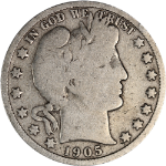 1905-S Barber Half Dollar