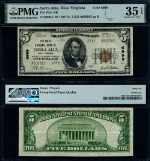 Terra Alta WV-West Virginia $5 1929 T-2 National Bank Note Ch #6999 FNB Choice PMG VF35 EPQ