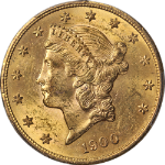 1900-S Liberty Gold $20 PCGS MS62 Fantastic Luster Strong Strike