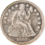 1849-O Seated Liberty Dime