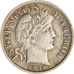 1904-P Barber Dime