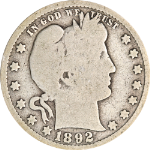 1892-O Barber Quarter