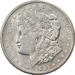 1921-S Morgan Silver Dollar VAM 1B6 Thorn Head Choice AU/BU Nice Eye Appeal